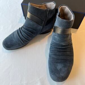 Naturalizer Caldo Suede Boots Navy | Women's 9.5